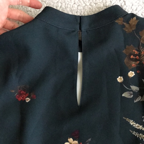 Zara voluminous printed mini dress XS New - Picture 10 of 16